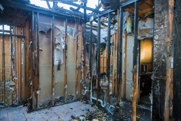 Professional Fire Damage Restoration technician working in Chesapeake, VA